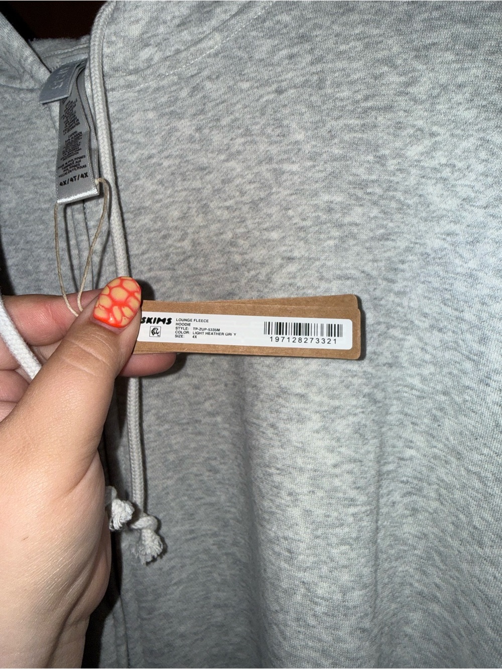 SKIMS Men’s Lounge Fleece Hoodie - Picture 3 of 3